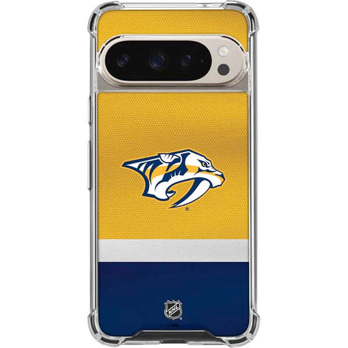 NHL Nashville Predators Alternate Jersey Pixel 9/9 Pro Clear Case